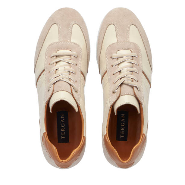 Bej Deri Erkek Sneaker - E25I1AY57277-A25 - 5