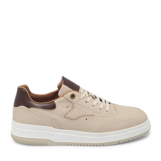 Bej Hakiki Deri Erkek Sneaker - E25I1AY57317-A25 - 1