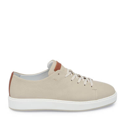 Bej Deri Erkek Sneaker - E25I1AY57319-A25 - 3