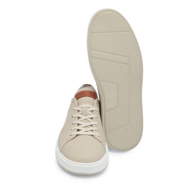 Bej Deri Erkek Sneaker - E25I1AY57319-A25 - 4