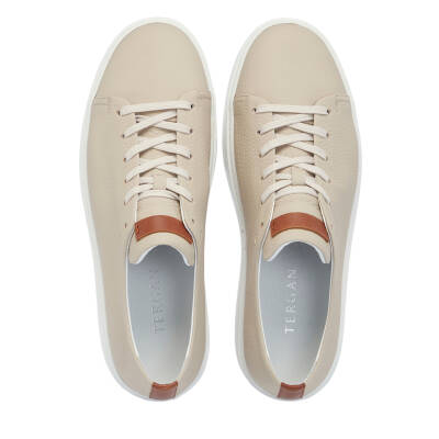 Bej Deri Erkek Sneaker - E25I1AY57319-A25 - 5