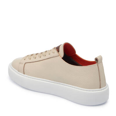 Bej Deri Erkek Sneaker - E25I1AY57348-B19 - 2