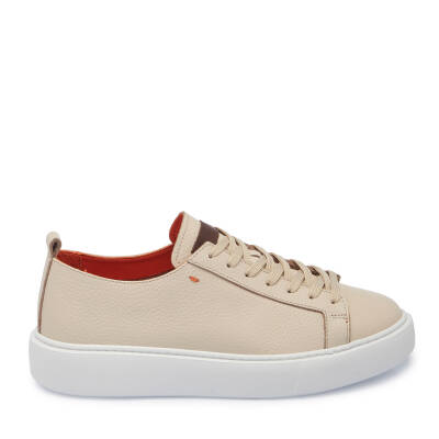 Bej Deri Erkek Sneaker - E25I1AY57348-B19 - 3