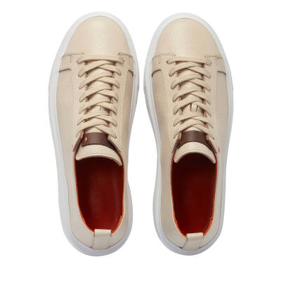 Bej Deri Erkek Sneaker - E25I1AY57348-B19 - 5