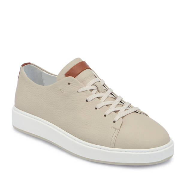 Bej Deri Erkek Sneaker - E25S1AY57547-A25 