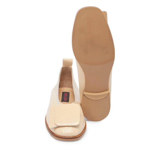 Bej Deri Kadın Babet - K24I1BB67118-Q5V - 4