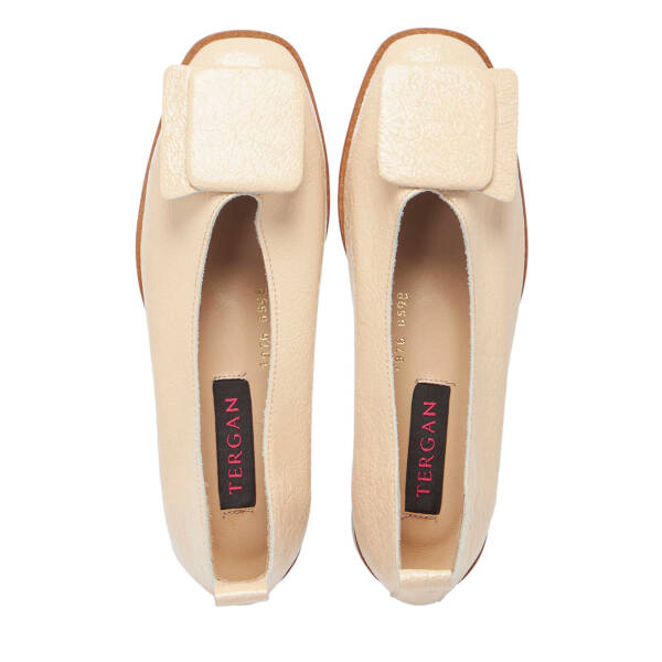 Bej Deri Kadın Babet - K24I1BB67118-Q5V - 5