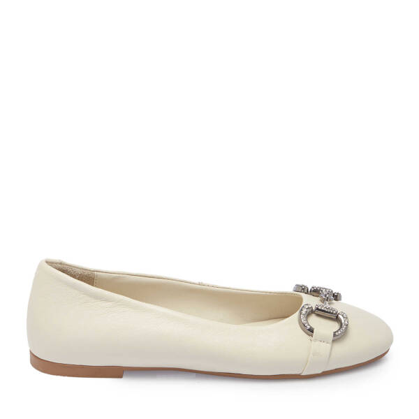 Bej Deri Kadın Babet - K24I1BB67452-A25 - 3