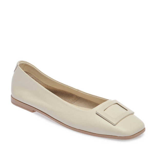 Bej Hakiki Deri Kadın Babet - K24I1BB67453-A25 - 2