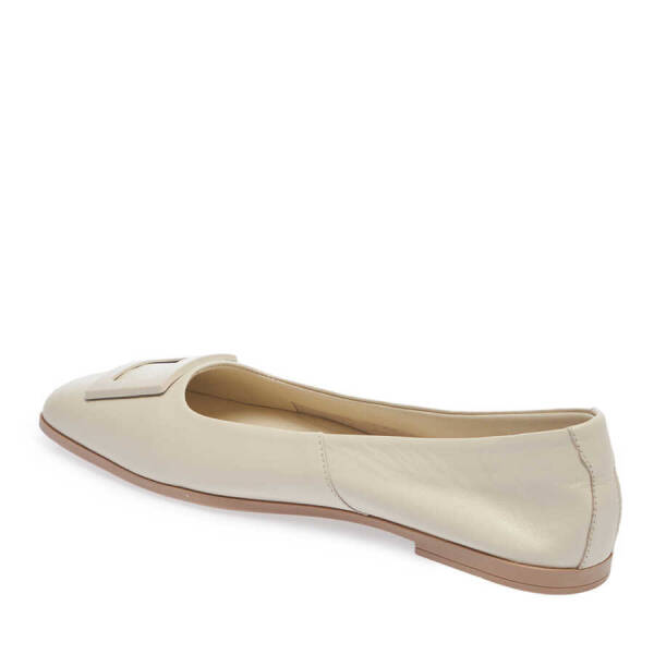 Bej Hakiki Deri Kadın Babet - K24I1BB67453-A25 - 3