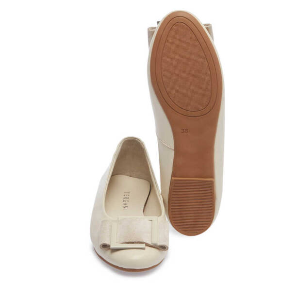 Bej Hakiki Deri Kadın Babet - K24I1BB67454-A25 - 4