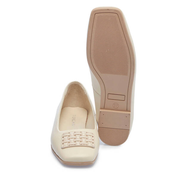 Bej Hakiki Deri Kadın Babet - K25I1BB67847-A25 - 4