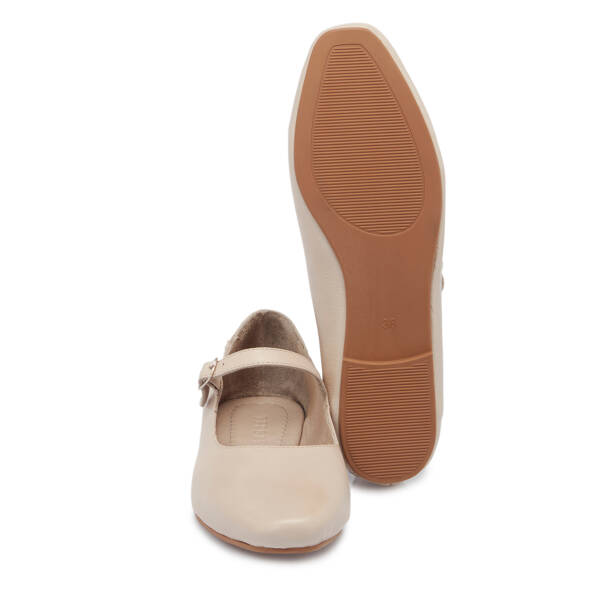 Bej Deri Kadın Babet - K25S1BB68352-Q5Q - Tergan