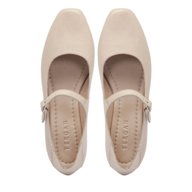 Bej Deri Kadın Babet - K25S1BB68352-Q5Q - Tergan