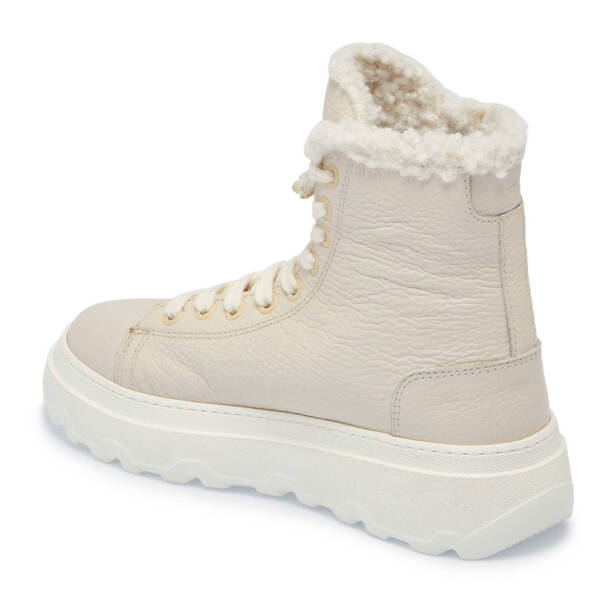 Bej Deri Kadın Bot - K23K1BT66918-B19 - Tergan