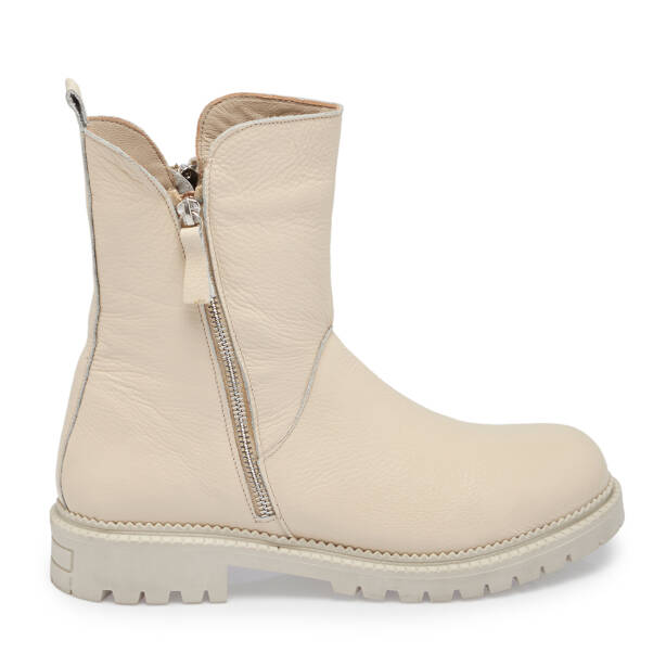 Bej Hakiki Deri Kadın Bot - K25K1BT68144-B19 - 1