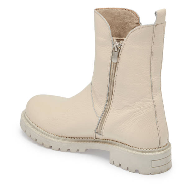 Bej Hakiki Deri Kadın Bot - K25K1BT68144-B19 - 3