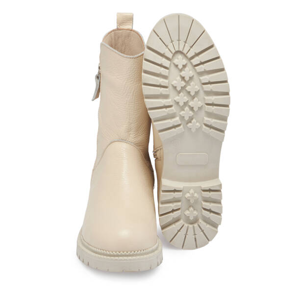 Bej Hakiki Deri Kadın Bot - K25K1BT68144-B19 - 4