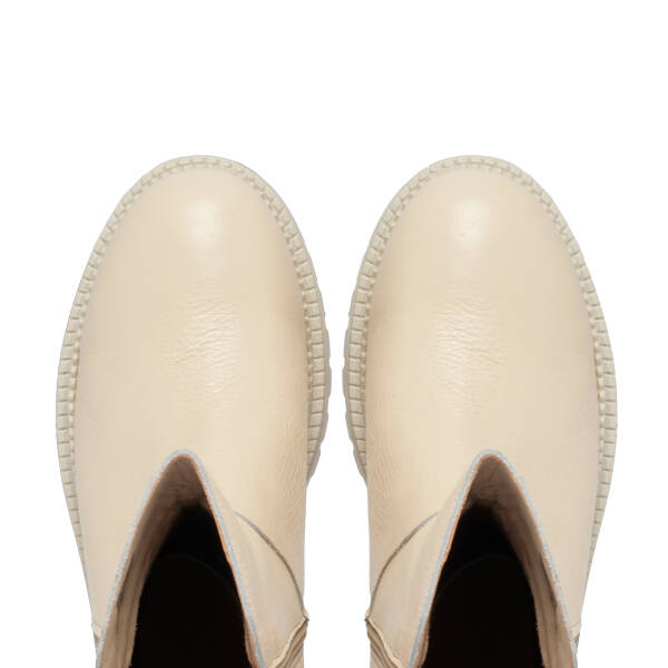 Bej Hakiki Deri Kadın Bot - K25K1BT68144-B19 - 5