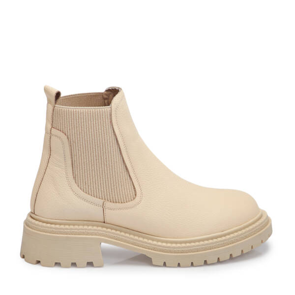 Bej Deri Kadın Bot - K25K1BT68147-B19 - 3