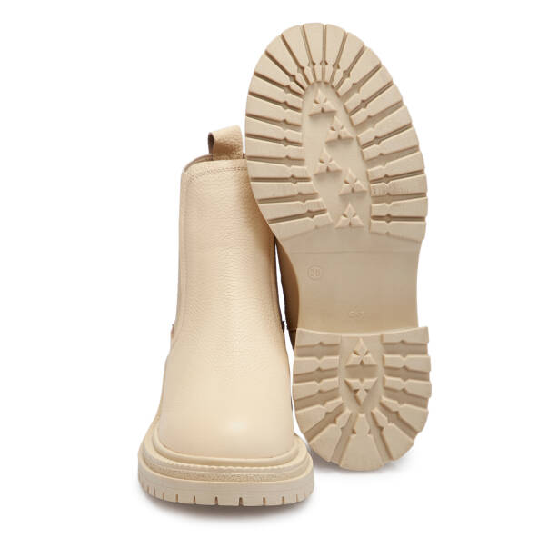 Bej Deri Kadın Bot - K25K1BT68147-B19 - 4