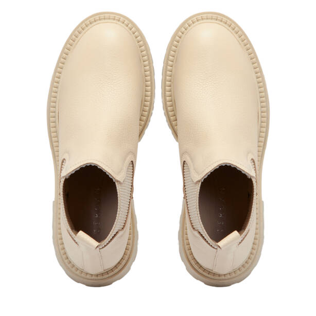 Bej Deri Kadın Bot - K25K1BT68147-B19 - 5