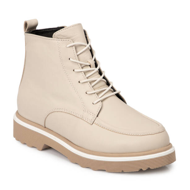 Bej Deri Kadın Bot - K25K1BT68170-A25 