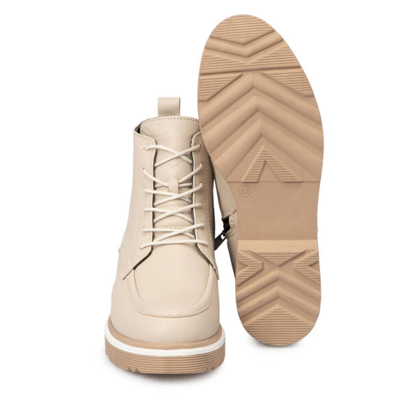 Bej Deri Kadın Bot - K25K1BT68170-A25 - 4