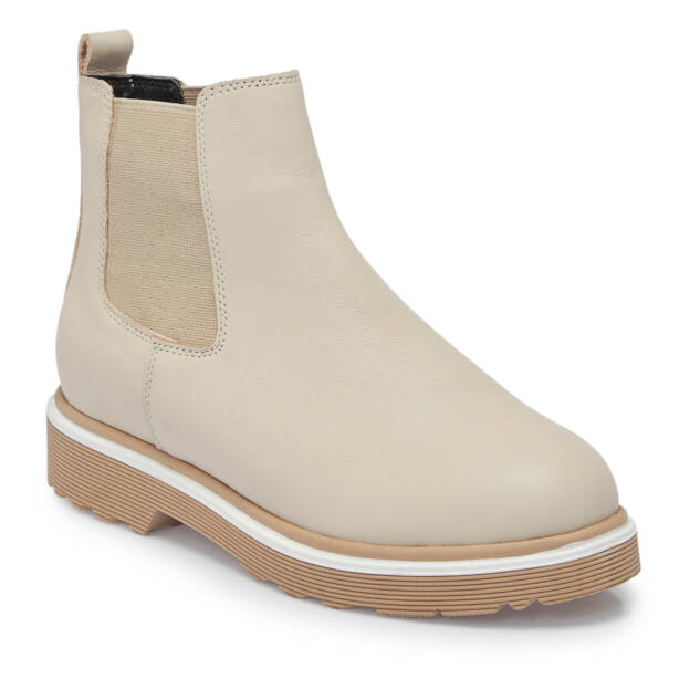 Bej Deri Kadın Bot - K25K1BT68171-A25 