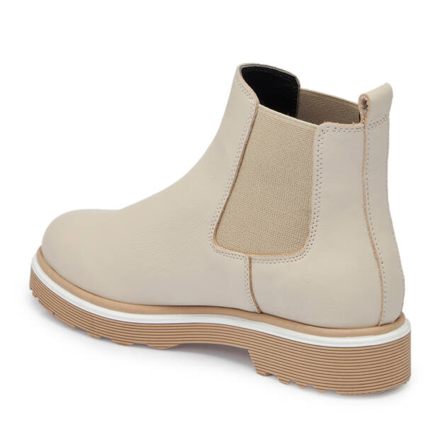 Bej Deri Kadın Bot - K25K1BT68171-A25 - 2