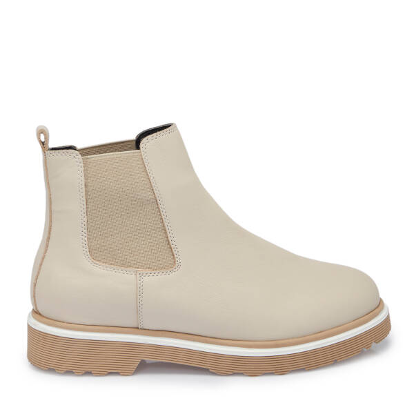 Bej Deri Kadın Bot - K25K1BT68171-A25 - 3