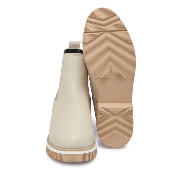 Bej Deri Kadın Bot - K25K1BT68171-A25 - 4