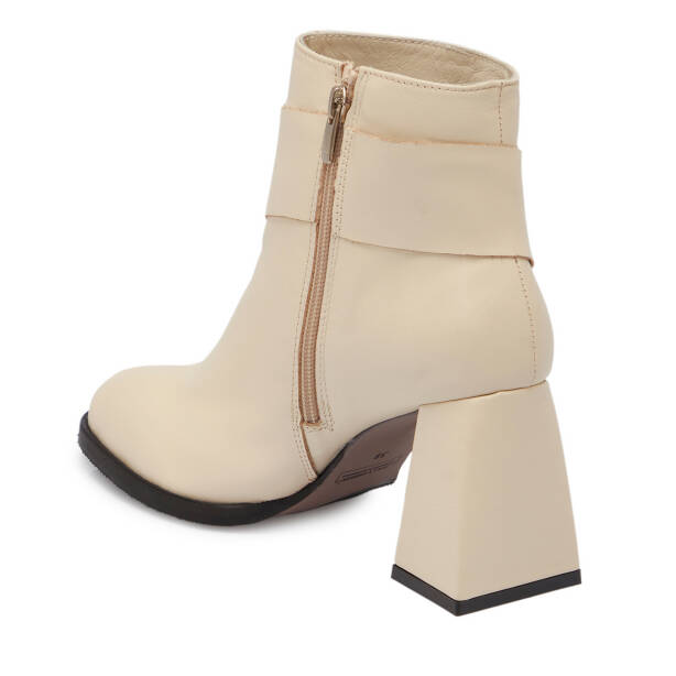 Bej Deri Kadın Bot - K25K1BT68192-A25 - 2