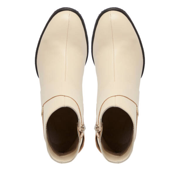 Bej Deri Kadın Bot - K25K1BT68192-A25 - 5