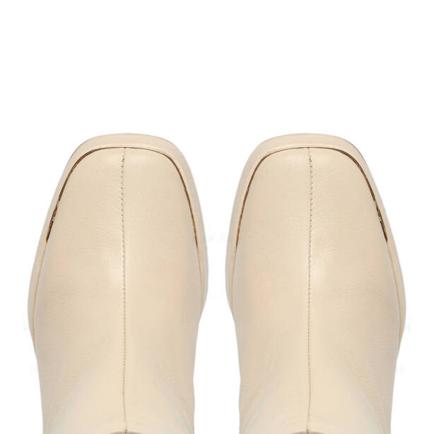 Bej Deri Kadın Bot - K25K1BT68196-A25 - 5