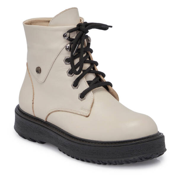 Bej Deri Kadın Bot - K25K1BT68250-A25 - 1