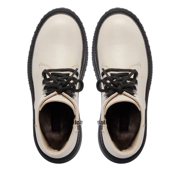 Bej Deri Kadın Bot - K25K1BT68250-A25 - 5