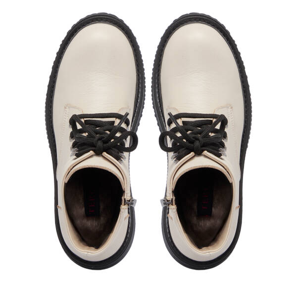 Bej Deri Kadın Bot - K25K1BT68250-A25 - 5