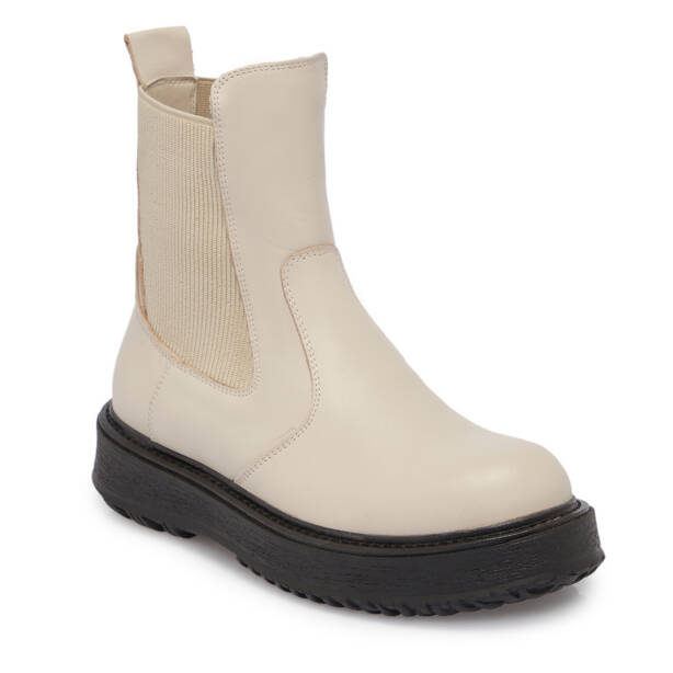 Bej Deri Kadın Bot - K25K1BT68251-A25 