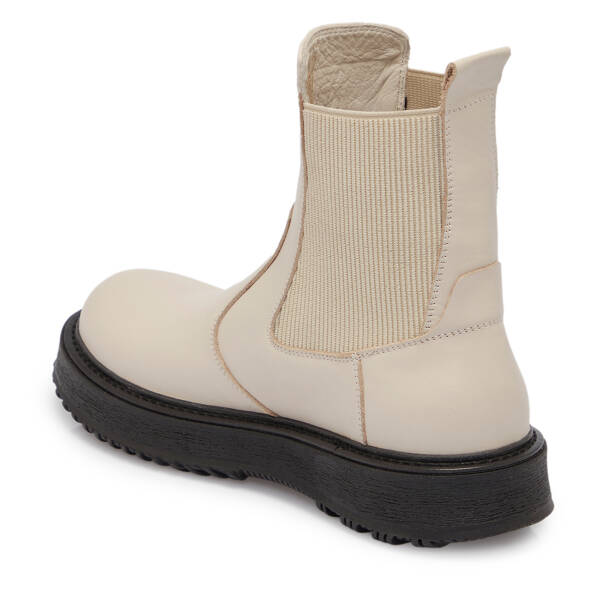 Bej Deri Kadın Bot - K25K1BT68251-A25 - 2