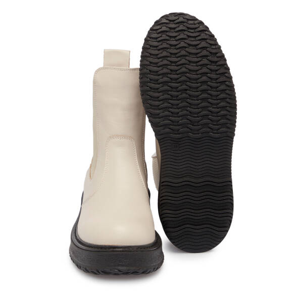 Bej Deri Kadın Bot - K25K1BT68251-A25 - 4