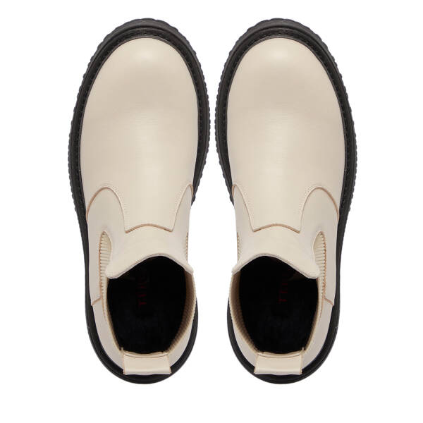 Bej Deri Kadın Bot - K25K1BT68251-A25 - 5