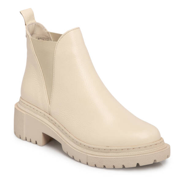 Bej Deri Kadın Bot - K25K1BT68289-B19 - 1