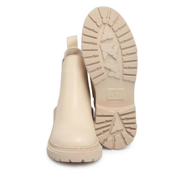 Bej Deri Kadın Bot - K25K1BT68289-B19 - 4