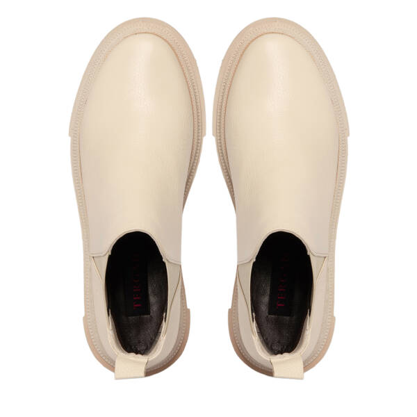 Bej Deri Kadın Bot - K25K1BT68289-B19 - 5