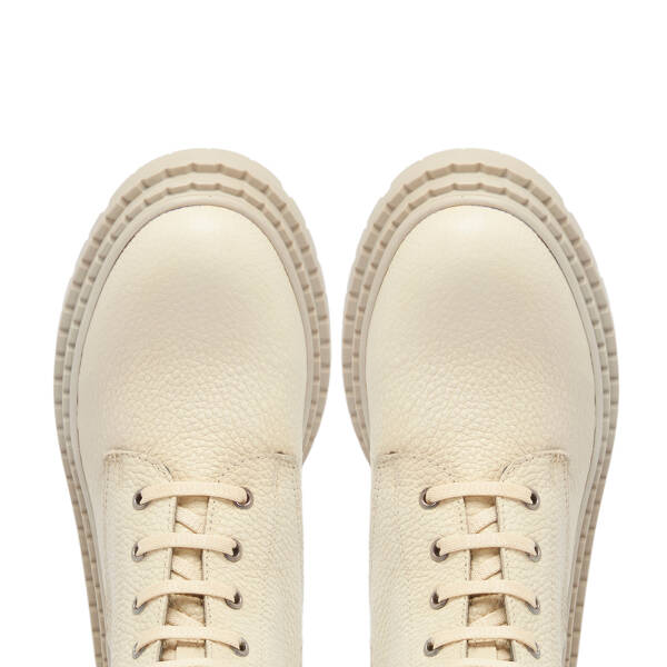 Bej Deri Kadın Bot - K25K1BT68299-A25 - 5