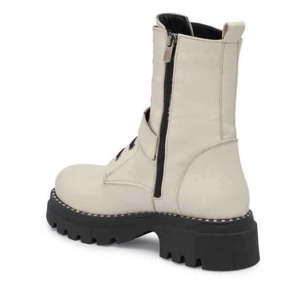 Bej Deri Kadın Bot - K25K1BT68302-A25 - 2