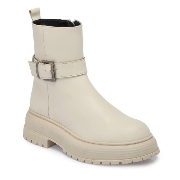 Bej Deri Kadın Bot - K25K1BT68305-A25 