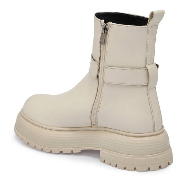 Bej Deri Kadın Bot - K25K1BT68305-A25 - 2