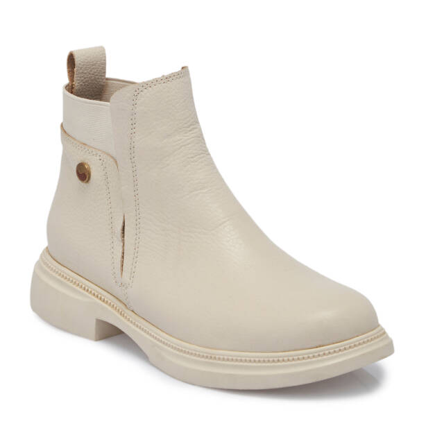 Bej Deri Kadın Bot - K25K1BT68309-B19 - 1